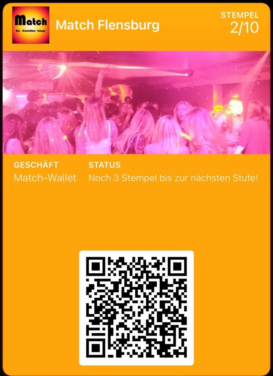 Match Flensburg Treuekarte in Apple Wallet